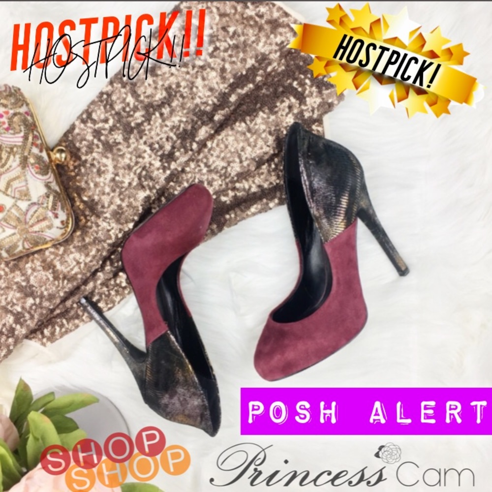 ๐ HOSTPICK๐ ๐Aldo Suede Pumps w/Metallic Accent - Picture 2 of 6